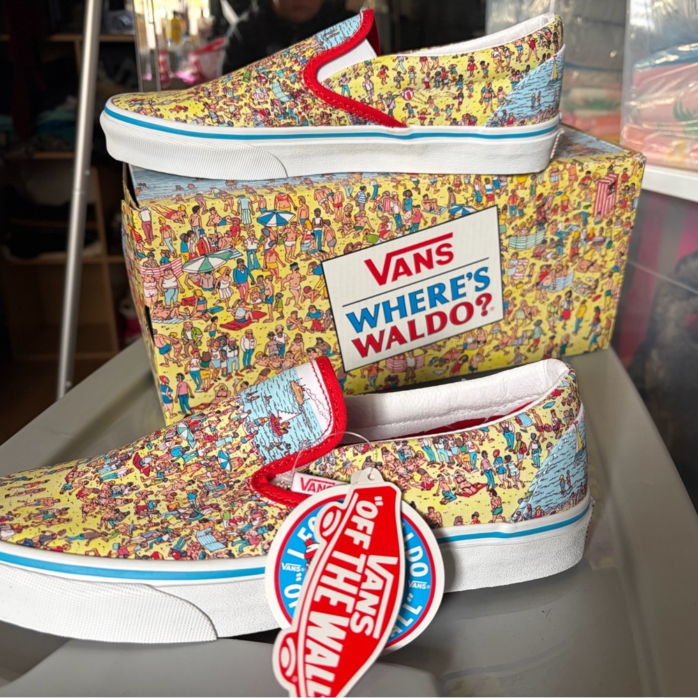 Vans Multicolor Where's Waldo Slip-On Sneakers